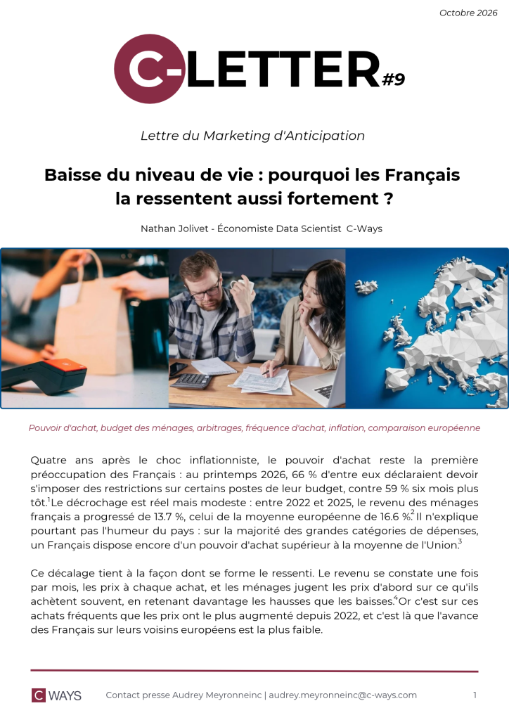 c-letter 9 pouvoir d'achat